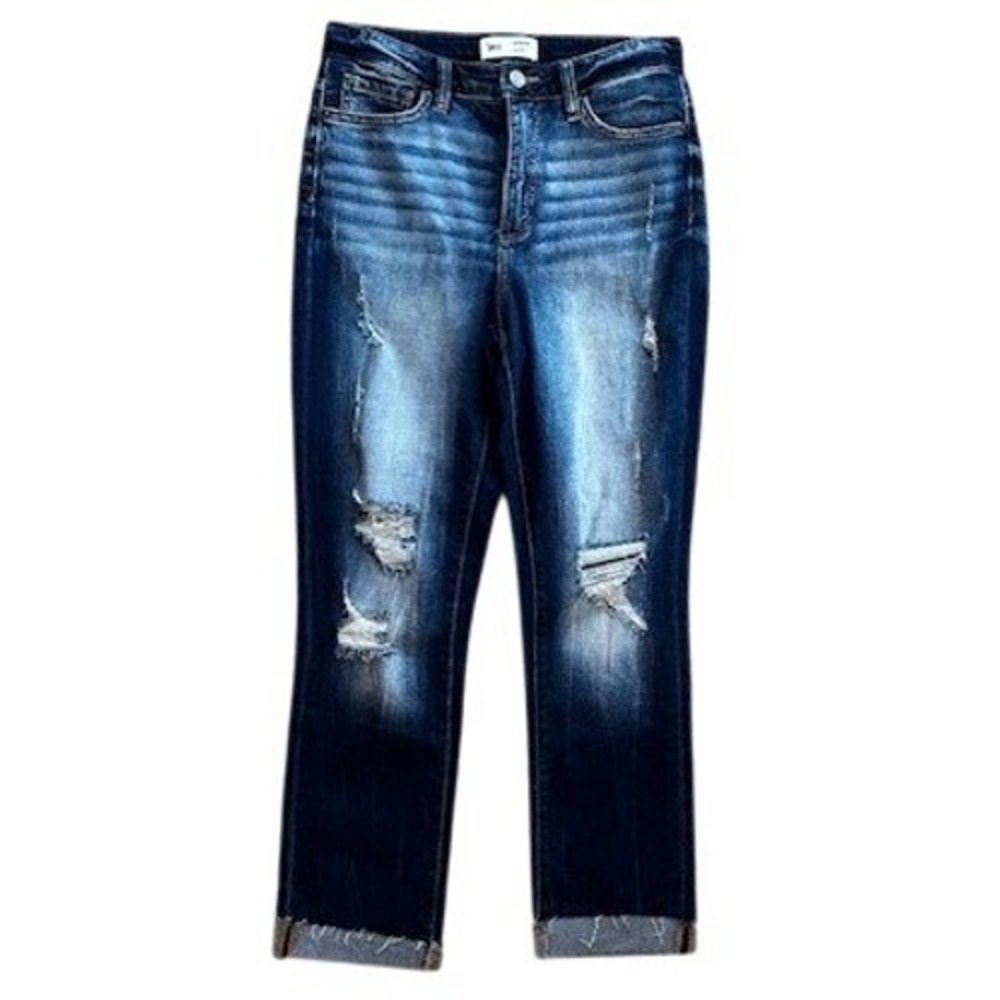 BKE Parker High Rise Distressed Dark Wash Jeans Womens Size 27